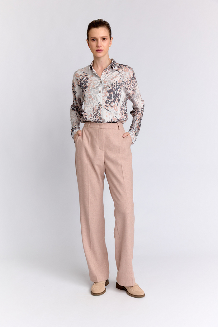 Прямые брюки полной длины