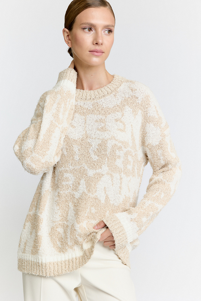 Джемпер с жаккардовым рисунком queen.