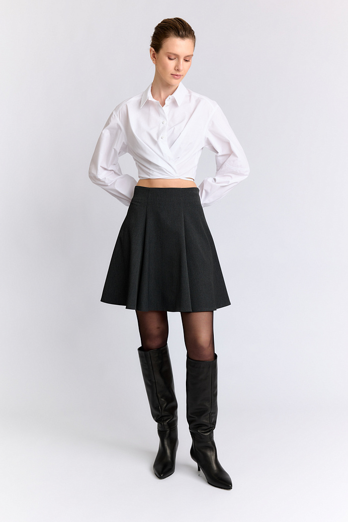 Юбка мини с клиньями