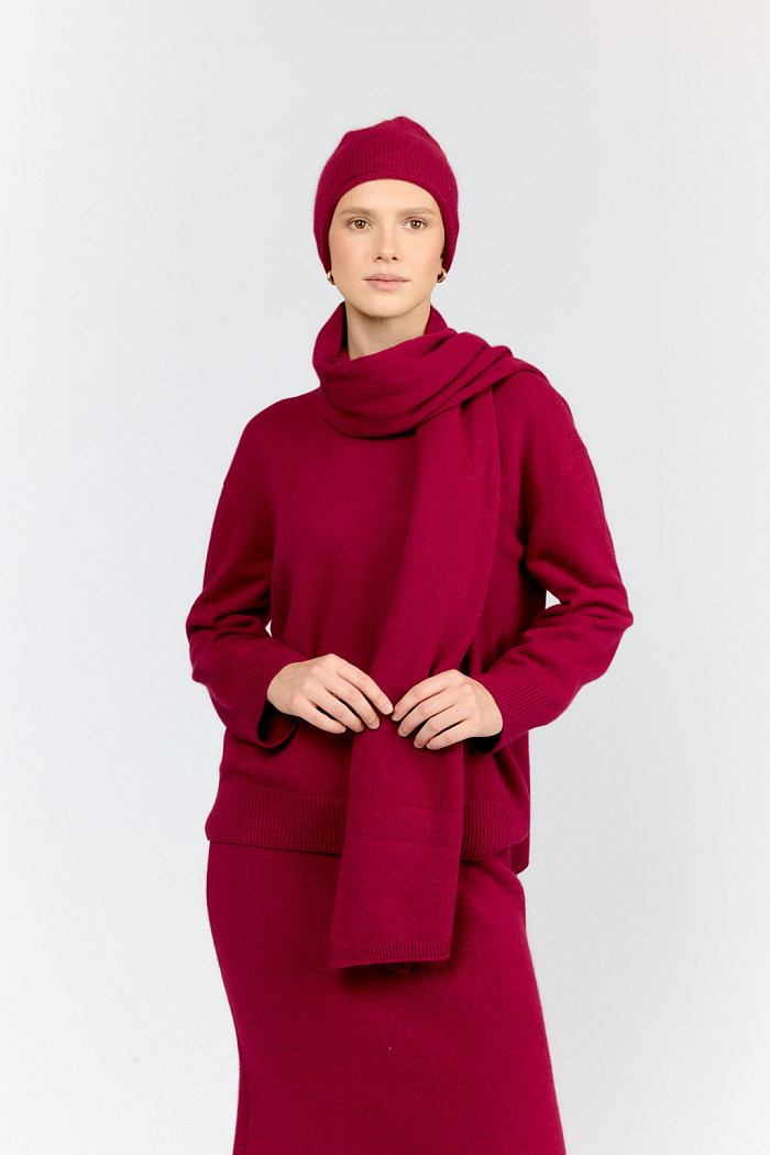 Широкий палантин размером 40*80 см